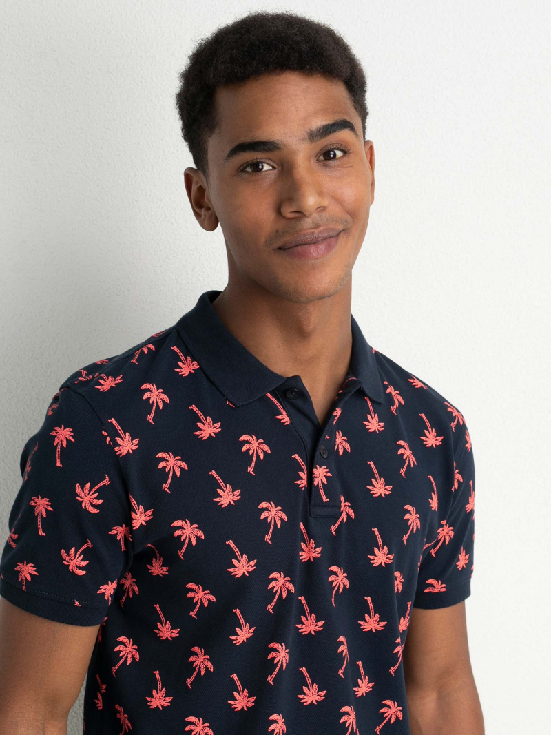 Polo d'home de màniga curta Petrol Industries, model POL928/5152, blau marí - 2 - La Casa Dels Pantalons