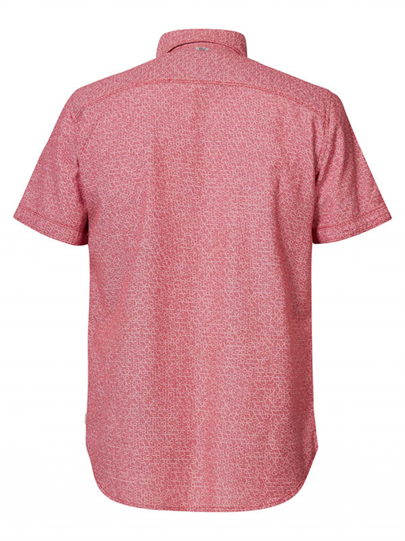 Camisa d'home de màniga curta Petrol Industries, model SIS406/3090, vermella - 2 - La Casa Dels Pantalons