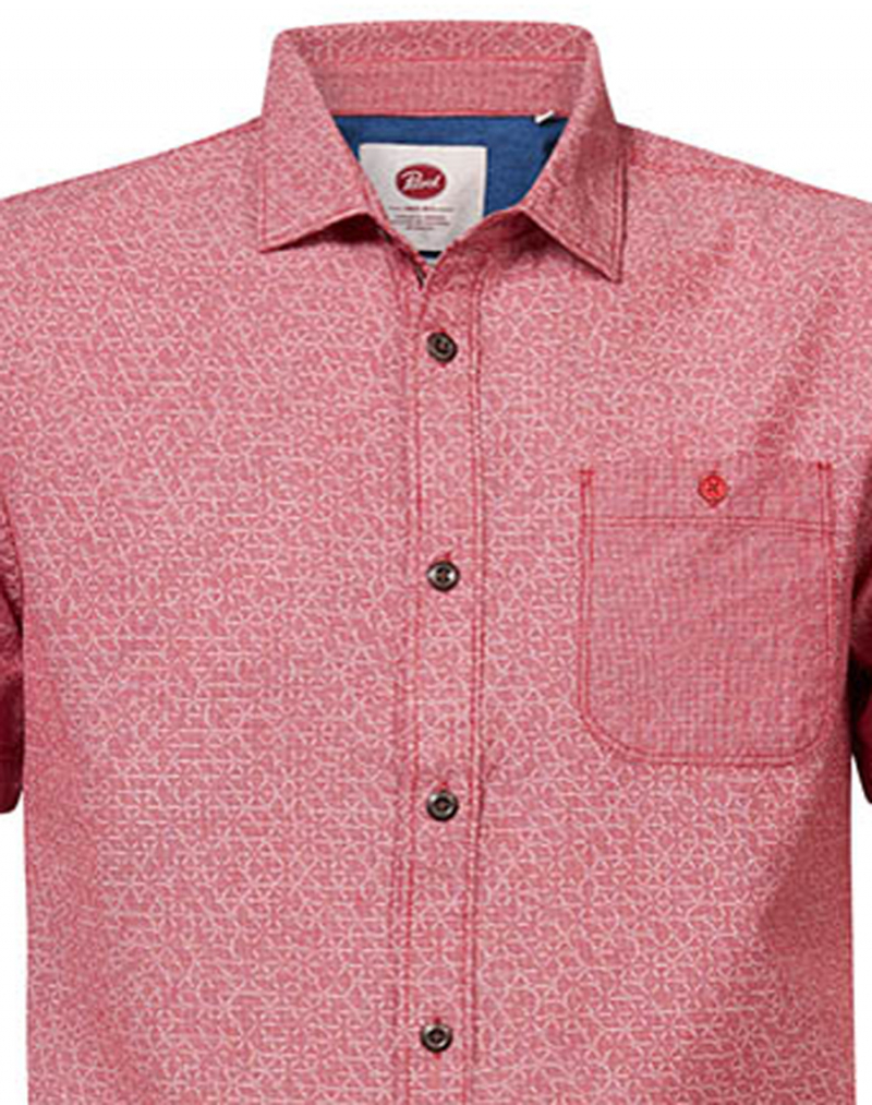 Camisa d'home de màniga curta Petrol Industries, model SIS406/3090, vermella - 3 - La Casa Dels Pantalons