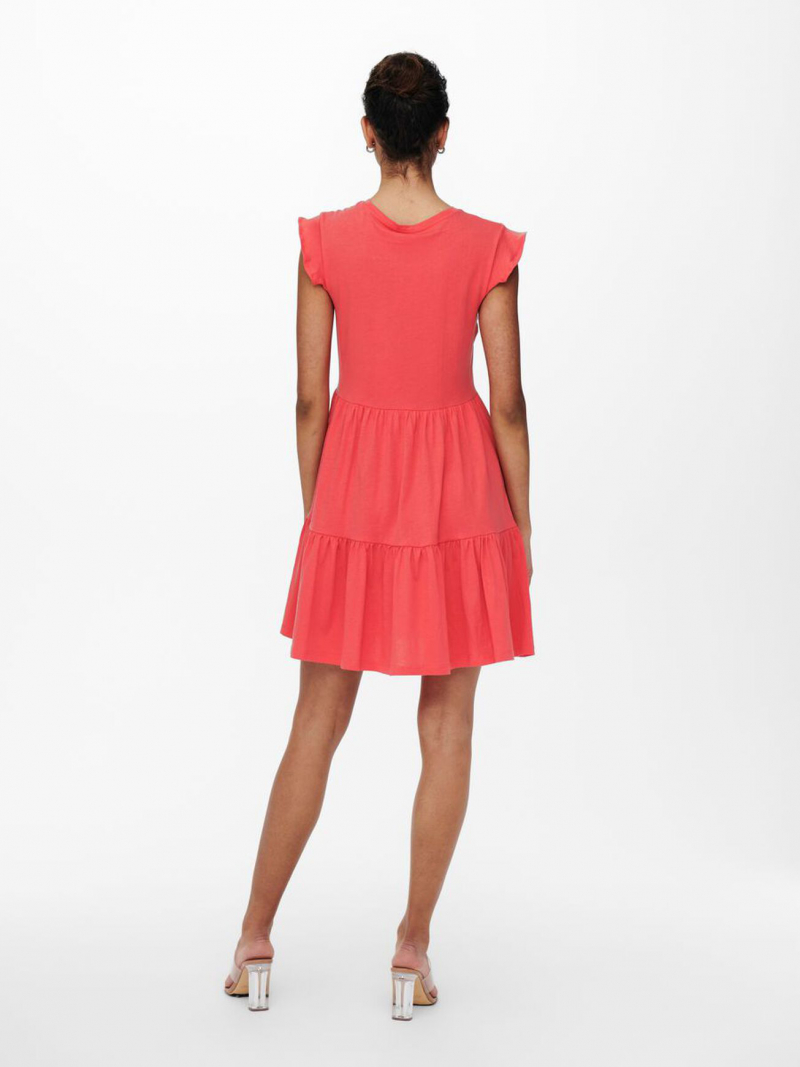 Vestit de dona Only May, model 15226992, vermell - 2 - La Casa Dels Pantalons