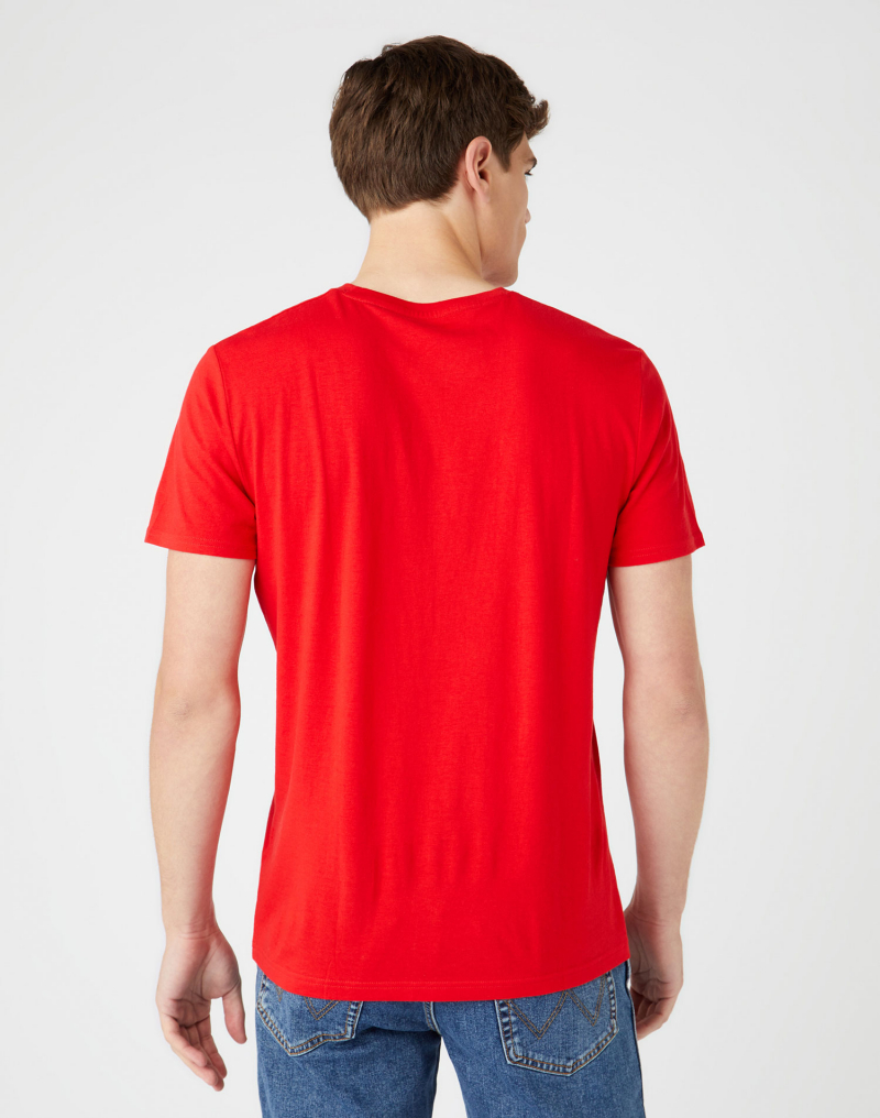 Samarreta d'home de màniga curta Wrangler, model W7H3D3XWO, vermella - 3 - La Casa Dels Pantalons