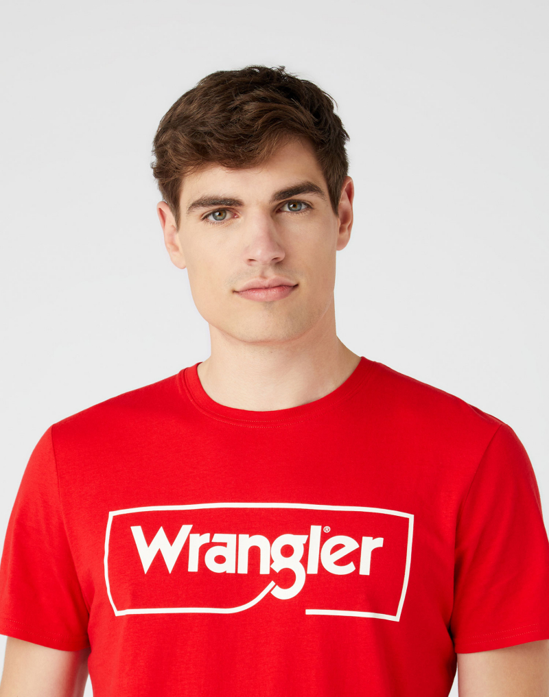 Samarreta d'home de màniga curta Wrangler, model W7H3D3XWO, vermella - 2 - La Casa Dels Pantalons