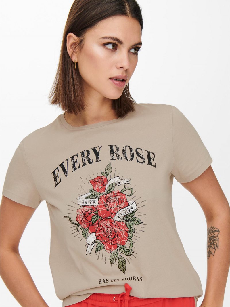 Samarreta de dona Only Lucy, model 15254412, beix - 2 - La Casa Dels Pantalons