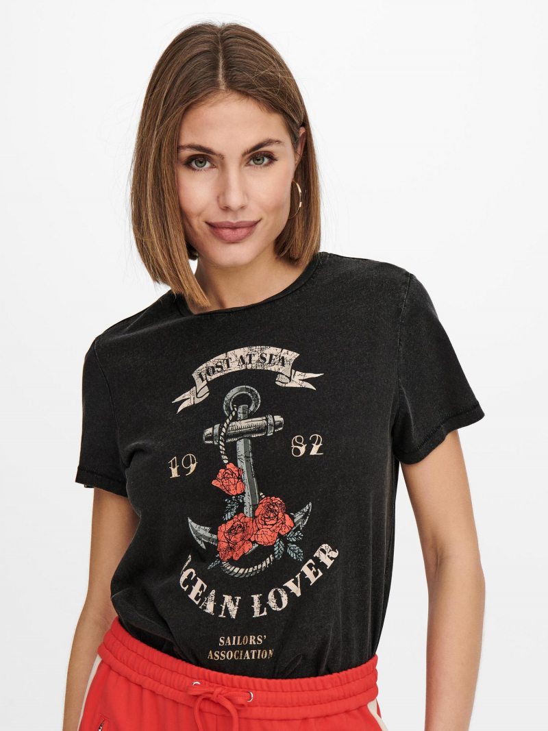 Samarreta de dona Only Lucy, model 15254412, negra - 2 - La Casa Dels Pantalons