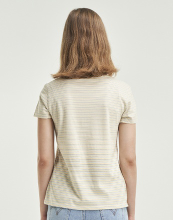 Samarreta de dona de màniga curta Levi's, model 39185-0180, de ratlles de colors - 2 - La Casa Dels Pantalons