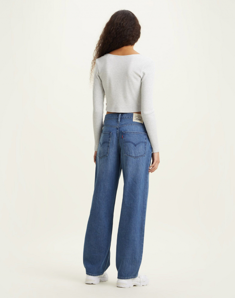 Top de mujer de manga larga Levi's, modelo A3391-0001, gris - 2 - La Casa Dels Pantalons