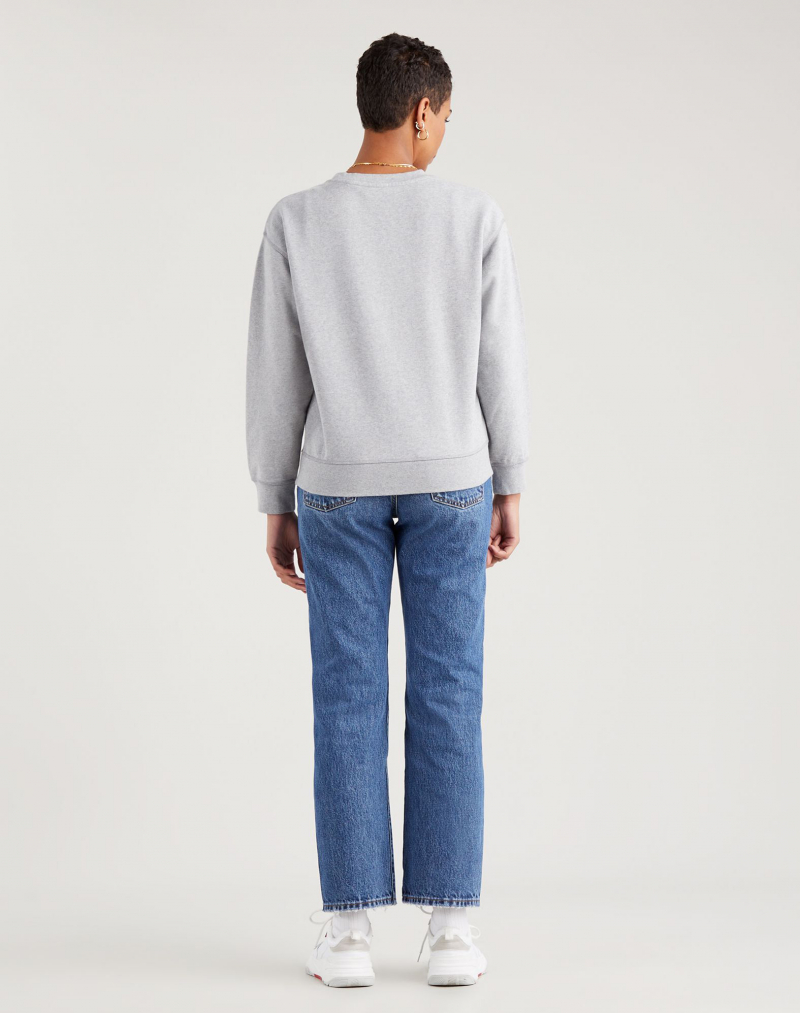 Sudadera de mujer de cuello redondo Levi's, modelo 24688-0037, gris - 2 - La Casa Dels Pantalons
