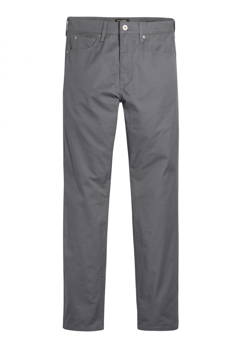 Pantalons texans de sarja d'home Dockers Smart 360 Flex™ slim, model A1160-0020, gris - 2 - La Casa Dels Pantalons