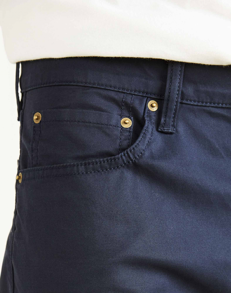 Pantalons texans de sarja d'home Dockers Smart 360 Flex™ slim, model  A1160-0010, blau marí - 3 - La Casa Dels Pantalons