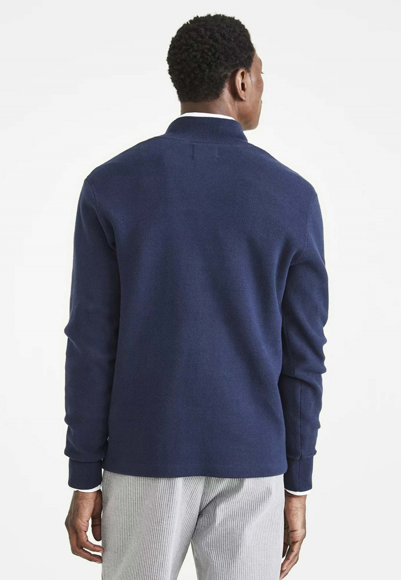 Jersei d'home de coll cremallera Dockers, model A1106-0013, blau marí - 2 - La Casa Dels Pantalons