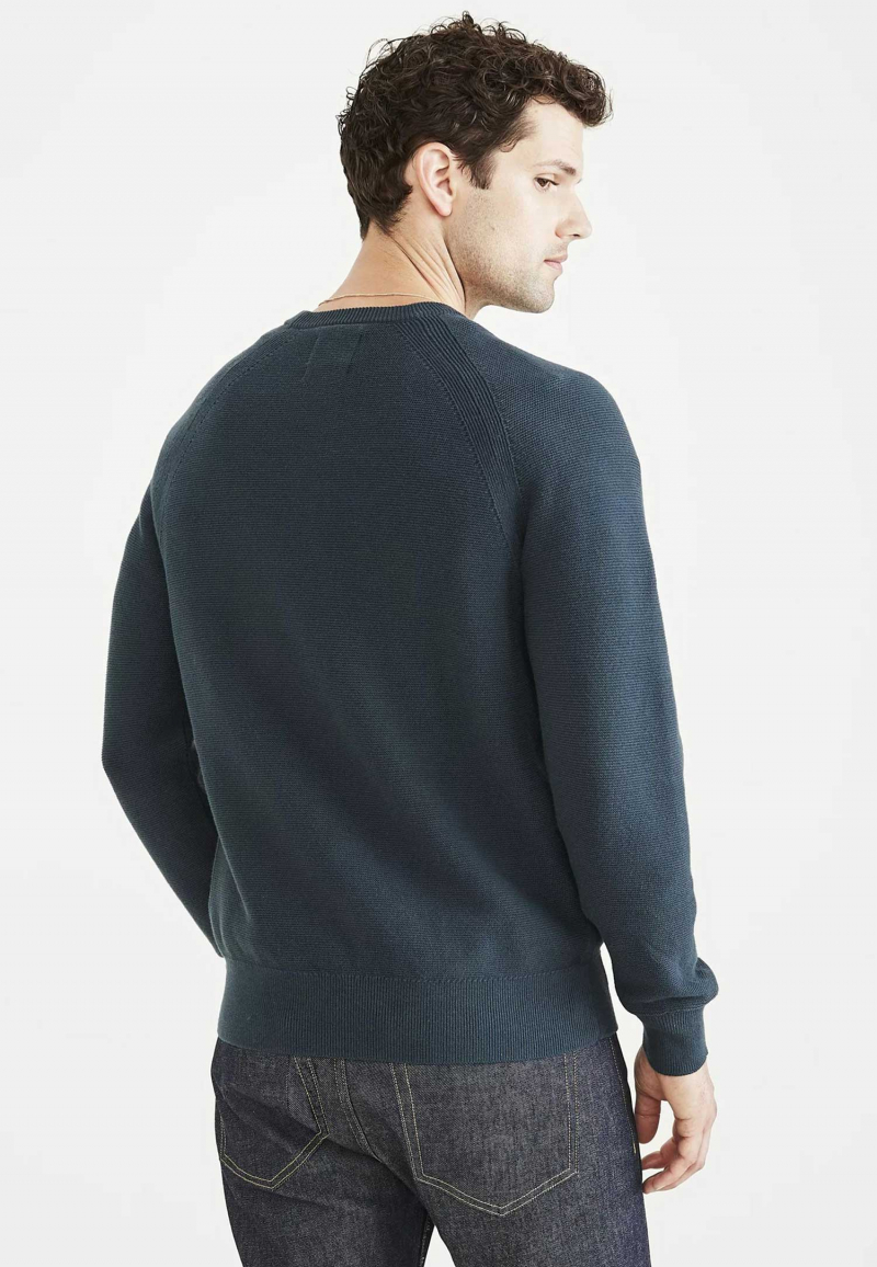 Jersey de hombre de cuello redondo Dockers, modelo A1105-0026, azul - 3 - La Casa Dels Pantalons