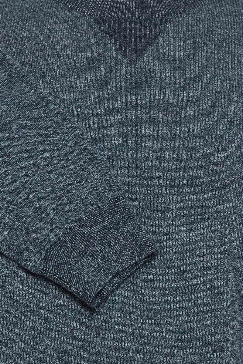 Jersei d'home de coll rodó Blend, model 20714747/194024, blau jaspiat - 2 - La Casa Dels Pantalons