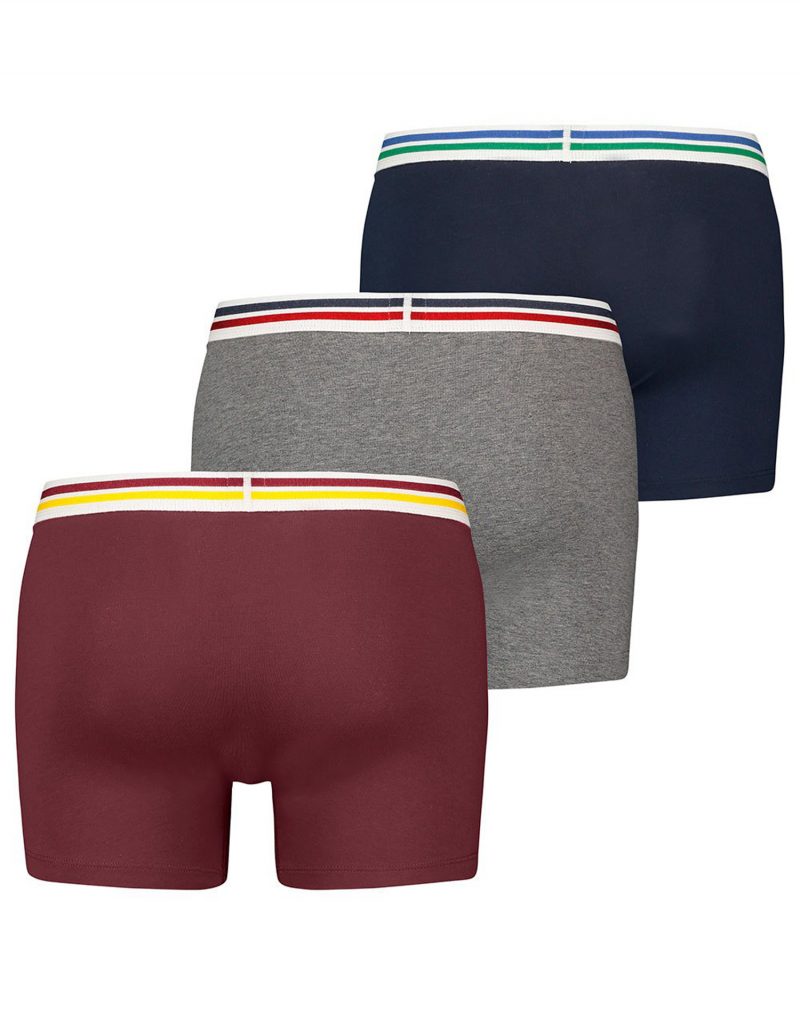 Caja de regalo de 3 bóxers Levi's, modelo 701221226001, diferentes colores - 2 - La Casa Dels Pantalons