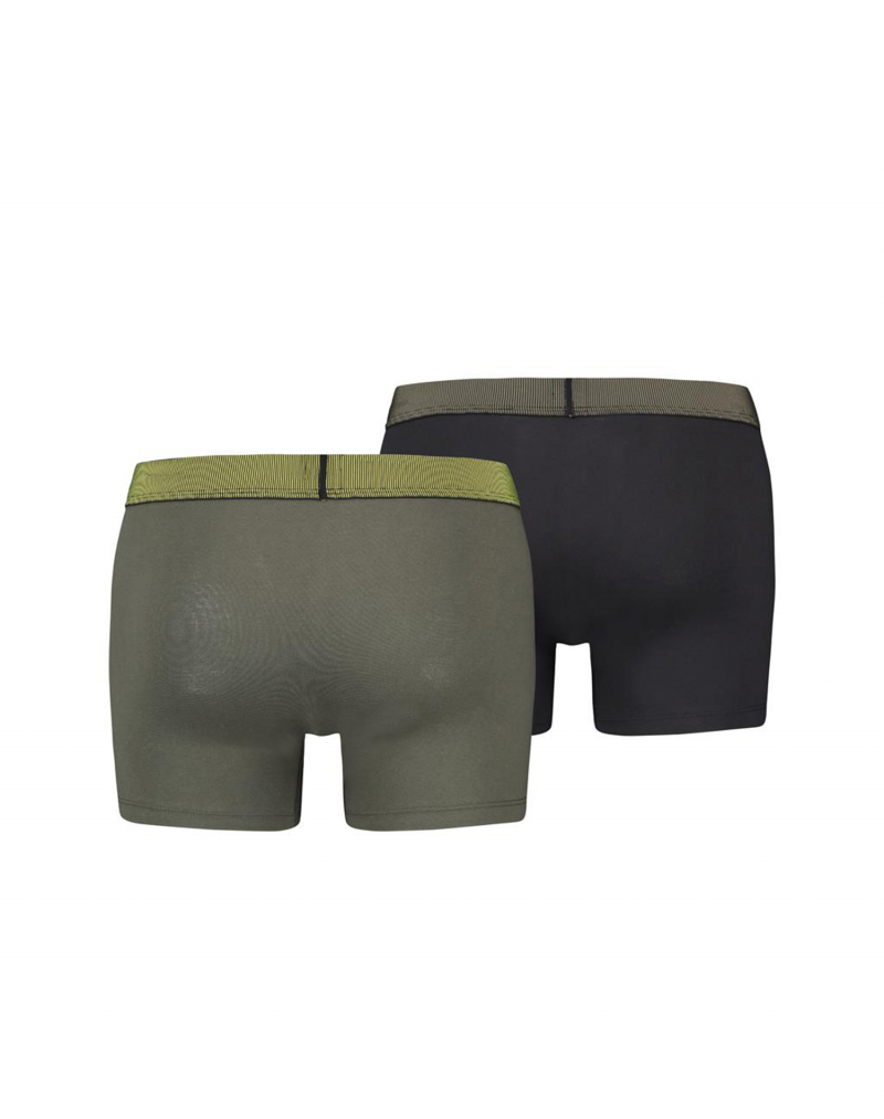 Pack de 2 bòxers Levi's, model 701220649002, caqui i negre - 3 - La Casa Dels Pantalons