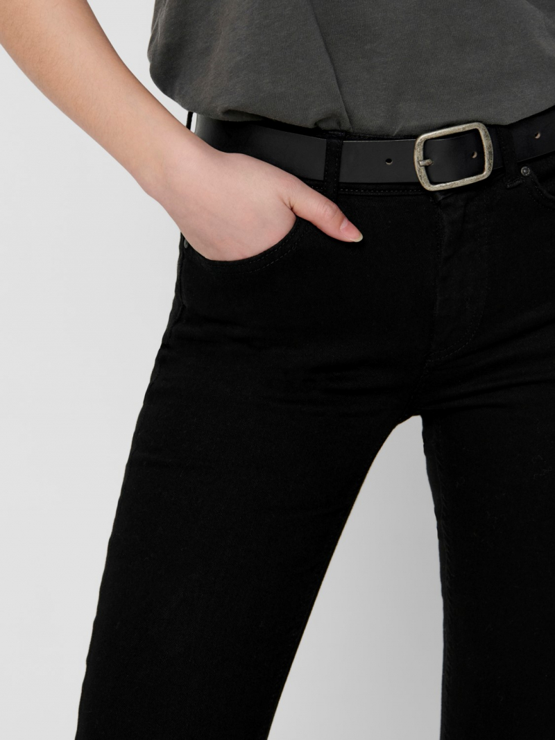 Pantalons texans de dona Only Blush mid waist skinny, model 15167313, negres - 3 - La Casa Dels Pantalons