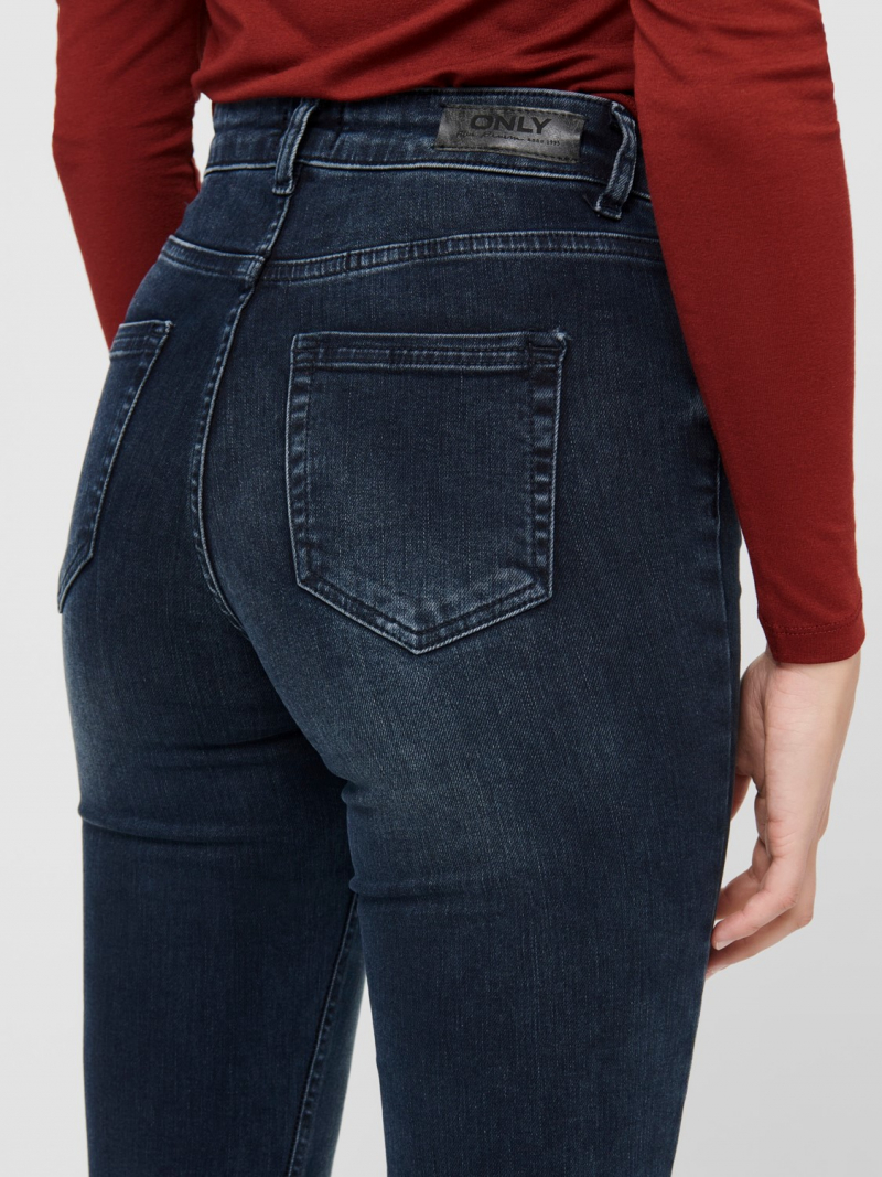 Pantalons texans de dona Only Blush mid waist skinny, model 15209618, blau negre - 3 - La Casa Dels Pantalons