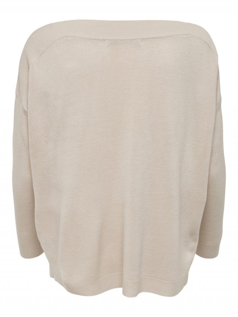 Jersey de mujer Only Amalia, modelo 15231415, beige claro - 3 - La Casa Dels Pantalons