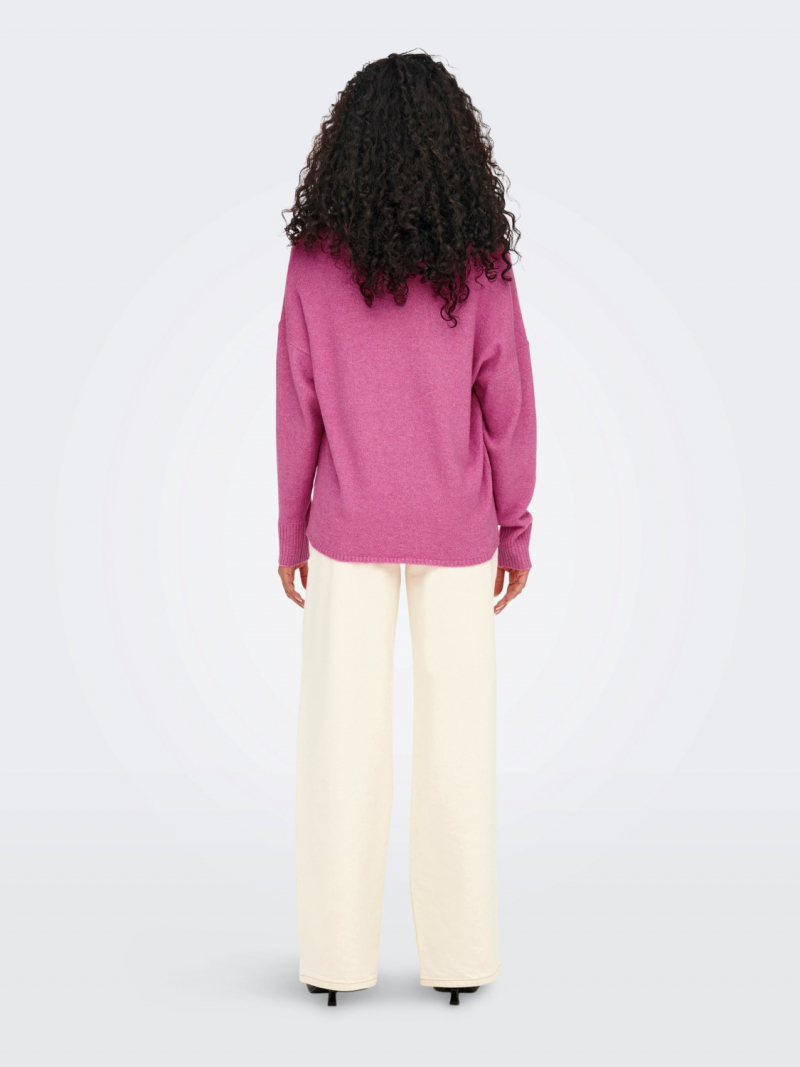 Jersey de mujer Only Rica, modelo 15224360, rosa - 2 - La Casa Dels Pantalons