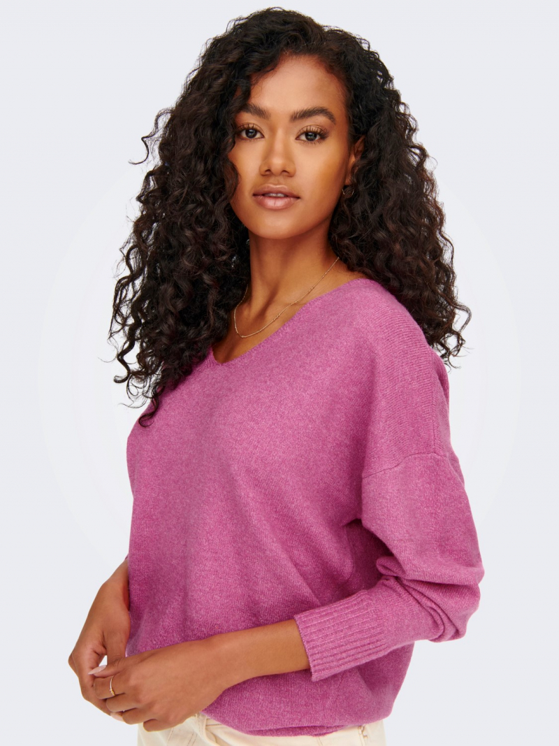 Jersey de mujer Only Rica, modelo 15224360, rosa - 3 - La Casa Dels Pantalons