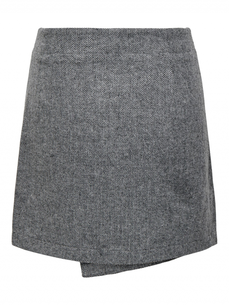 Faldilla de dona Only Cora, model 15271841, gris - 2 - La Casa Dels Pantalons
