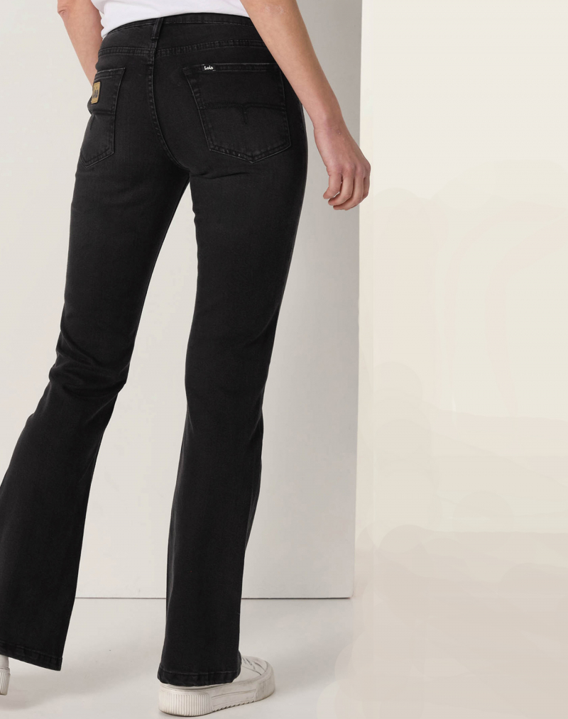 Pantalons texans de dona Lois Ágata flare, model 20142/998, negres - 2 - La Casa Dels Pantalons
