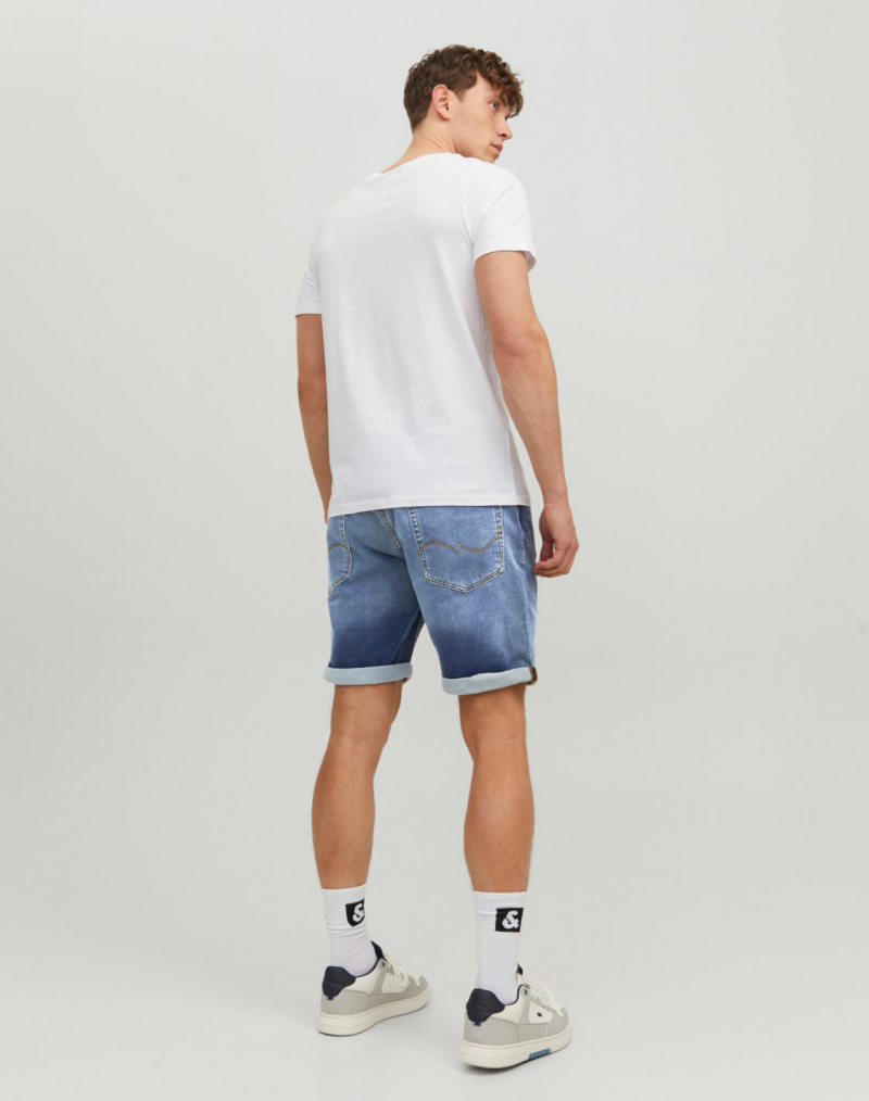 Bermudes d'home Jack&Jones Rick, model 12224125, rentades a la pedra amb trencats - 3 - La Casa Dels Pantalons