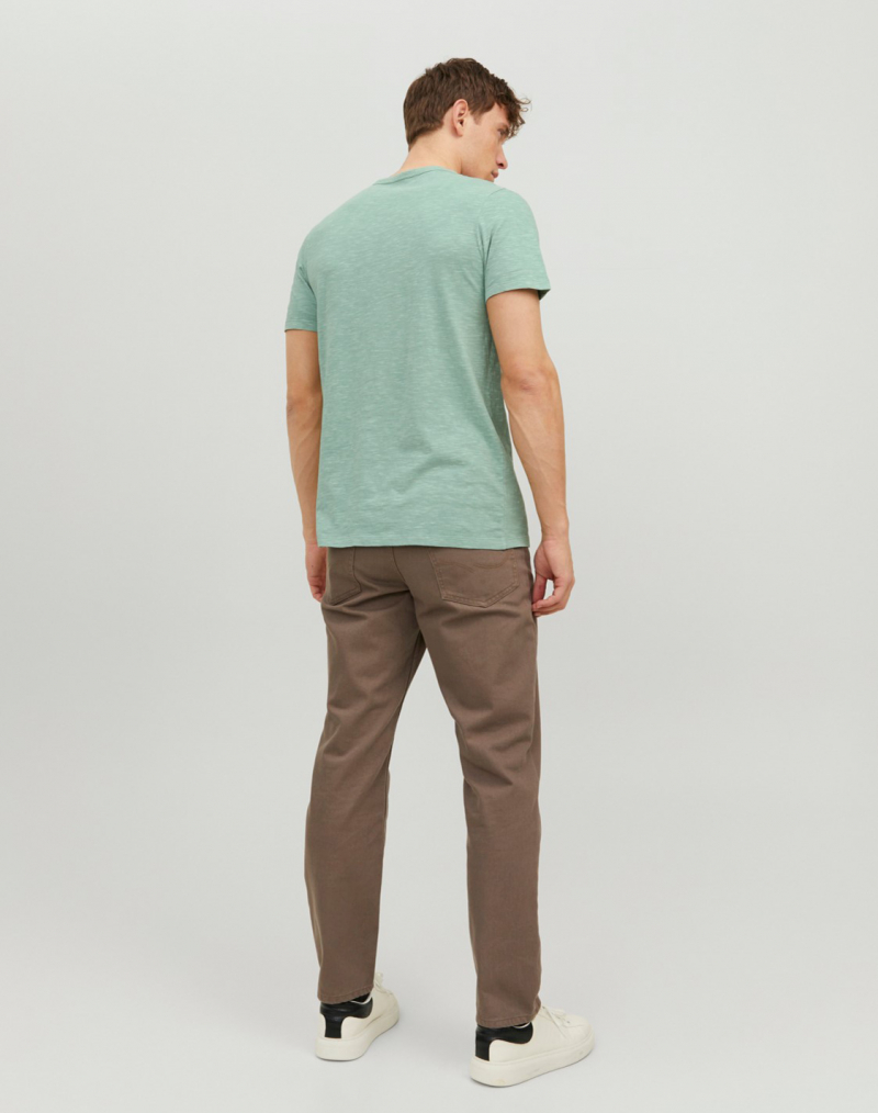 Samarreta d'home de màniga curta Jack&Jones Split, model 12164972, verda - 2 - La Casa Dels Pantalons