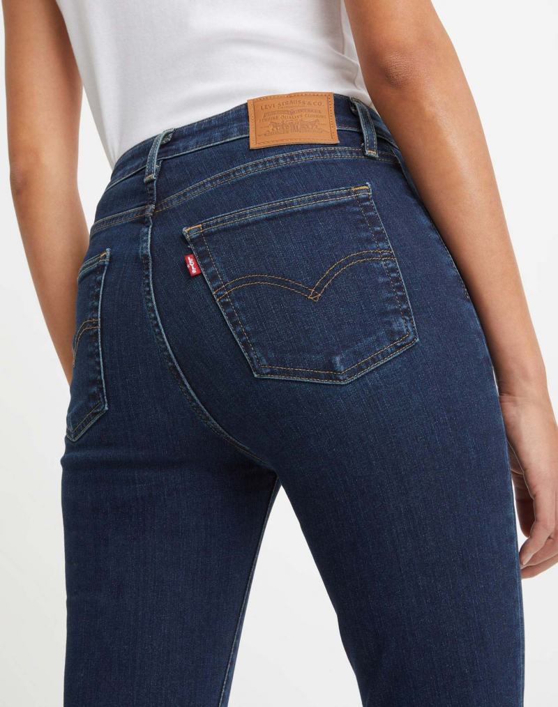 Pantalones vaqueros de mujer Levi's 721 high rise skinny, modelo 18882-0593, azul oscuro - 3 - La Casa Dels Pantalons