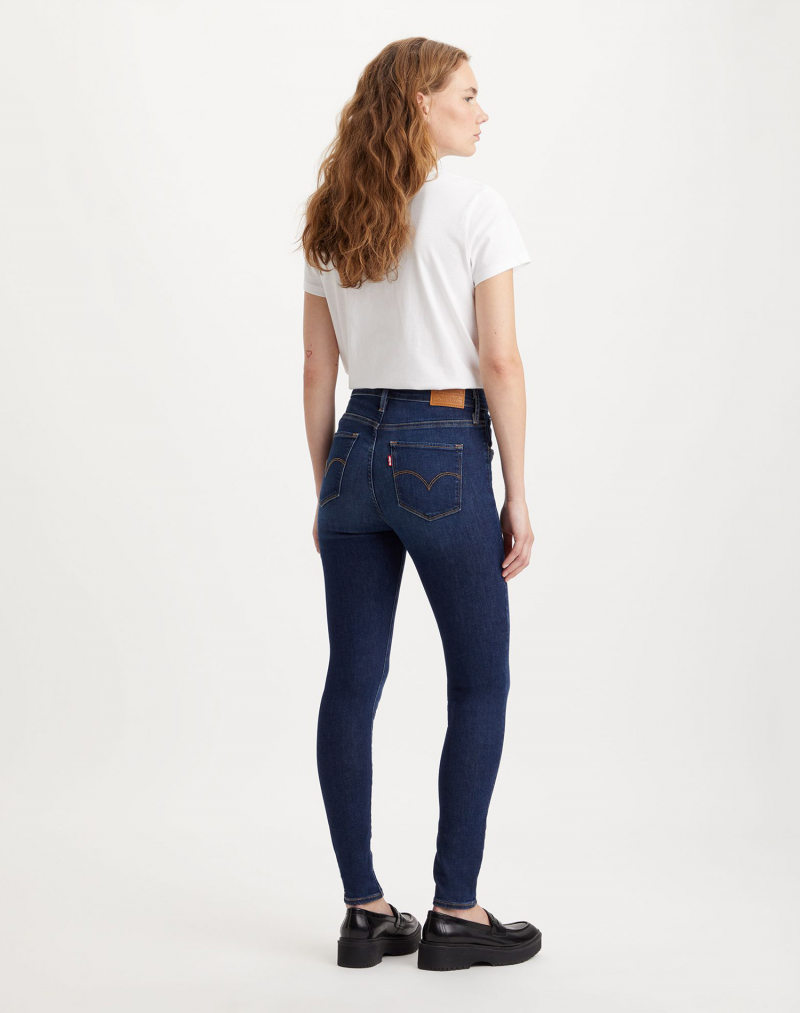 Pantalons texans de dona Levi's 720 high rise super skinny, model 52797-0351, blau fosc - 3 - La Casa Dels Pantalons