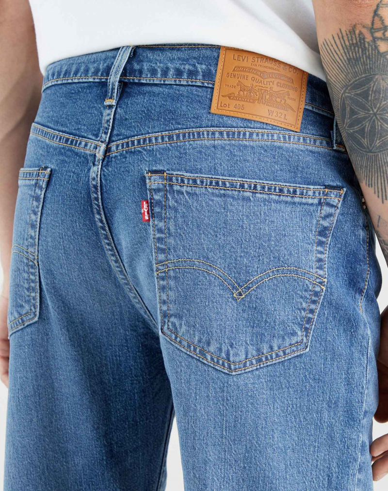 Bermudes texanes d'home Levi's standard short, model 39864-0053, rentades a la pedra - 3 - La Casa Dels Pantalons