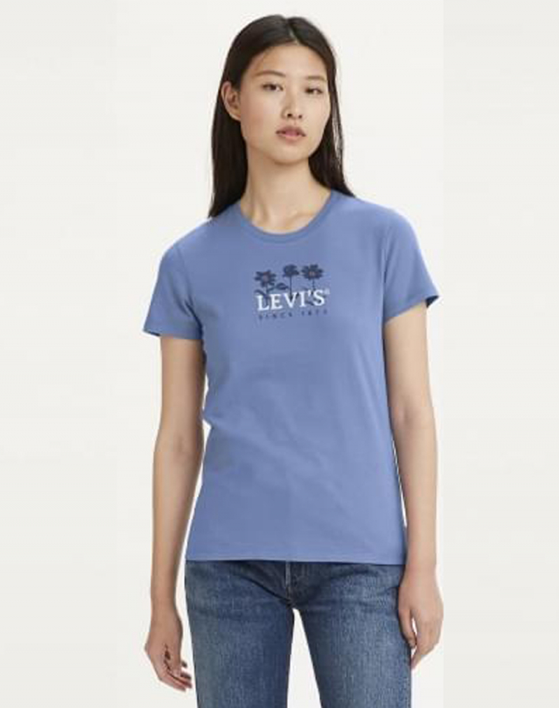 Camiseta de mujer de manga corta Levi's, modelo 17369-2114, azul - 2 - La Casa Dels Pantalons