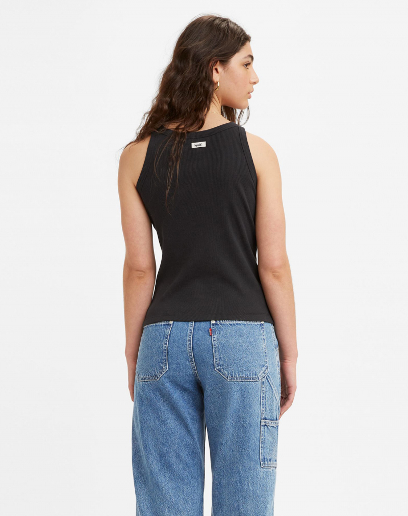 Samarreta de dona sense mànigues Levi's, model A3381-0001, negra - 3 - La Casa Dels Pantalons