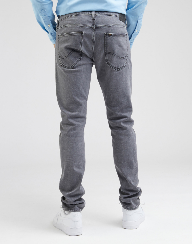Pantalons texans d'home Lee Luke slim tapered, model L719IBB82 112331735, gris - 2 - La Casa Dels Pantalons