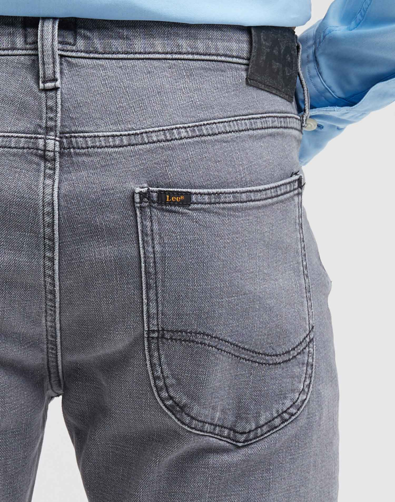 Pantalons texans d'home Lee Luke slim tapered, model L719IBB82 112331735, gris - 3 - La Casa Dels Pantalons