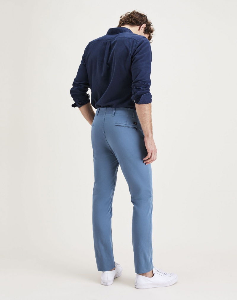 Pantalons d'home Dockers Alpha Khaki 360 skinny lightweight, model 55775-0052, blau - 2 - La Casa Dels Pantalons