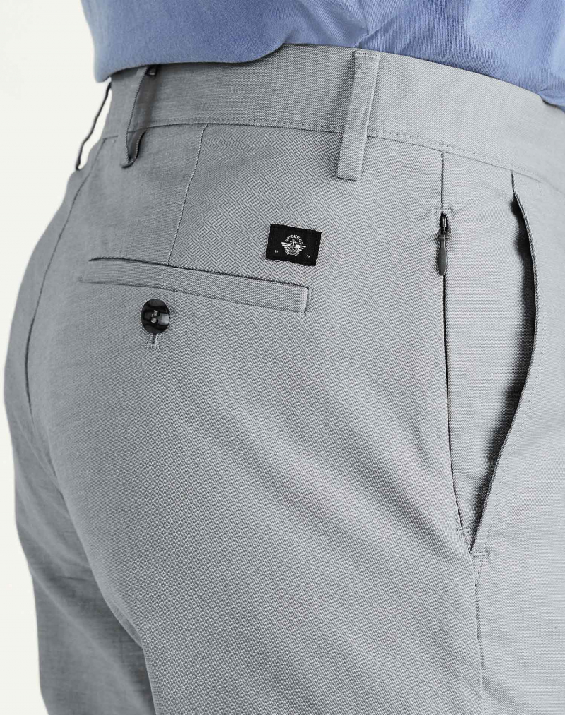Dockers pantalons d'home Smart 360 Chino Slim de popelín, 75807-0128, gris - 3 - La Casa Dels Pantalons