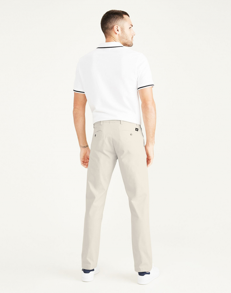 Pantalons d'home Dockers smart 360 chino tapered lightweight, 79645-0068, blanc trencat - 2 - La Casa Dels Pantalons