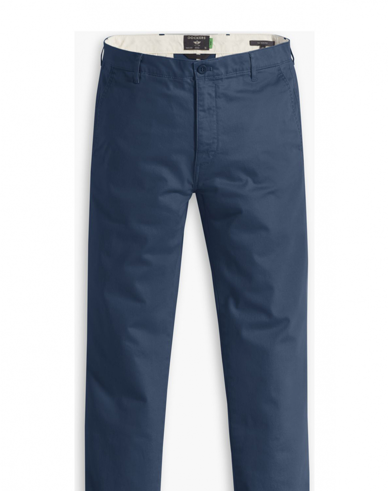 Pantalons d'home Dockers slim fit chino de cotó i cànem, model A1164-0028, blaus - 2 - La Casa Dels Pantalons