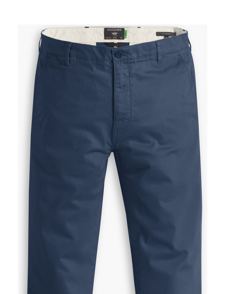 Pantalons d'home Dockers slim fit chino de cotó i cànem, model A1164-0028, blaus - 3 - La Casa Dels Pantalons