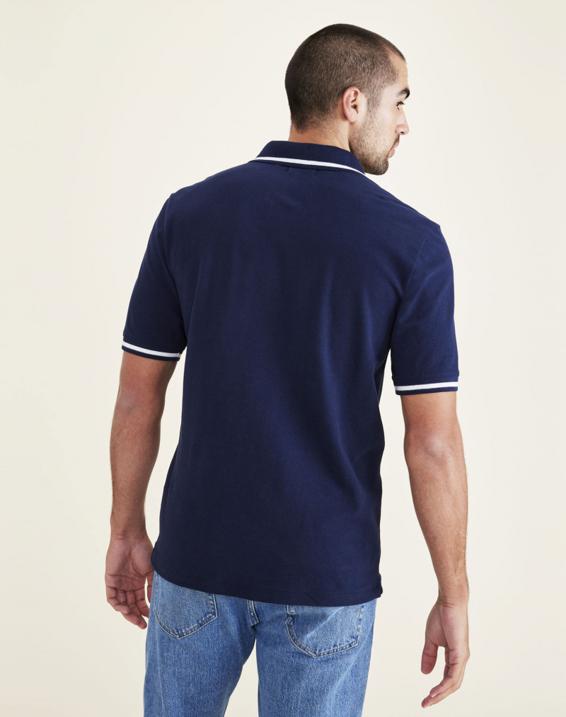 Polo d'home de màniga curta Dockers, model A4766-0001, blau marí - 2 - La Casa Dels Pantalons