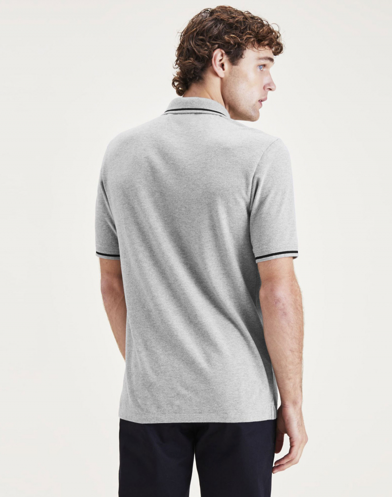 Polo d'home de màniga curta Dockers, model A4766-0002, gris - 2 - La Casa Dels Pantalons