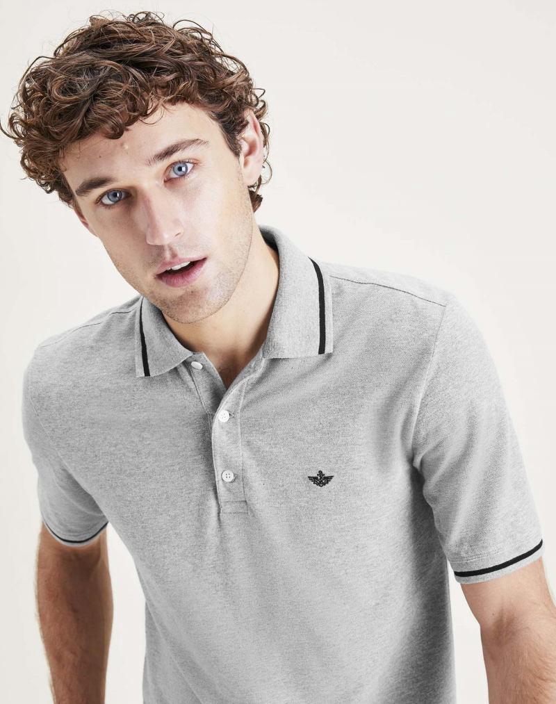 Polo d'home de màniga curta Dockers, model A4766-0002, gris - 3 - La Casa Dels Pantalons