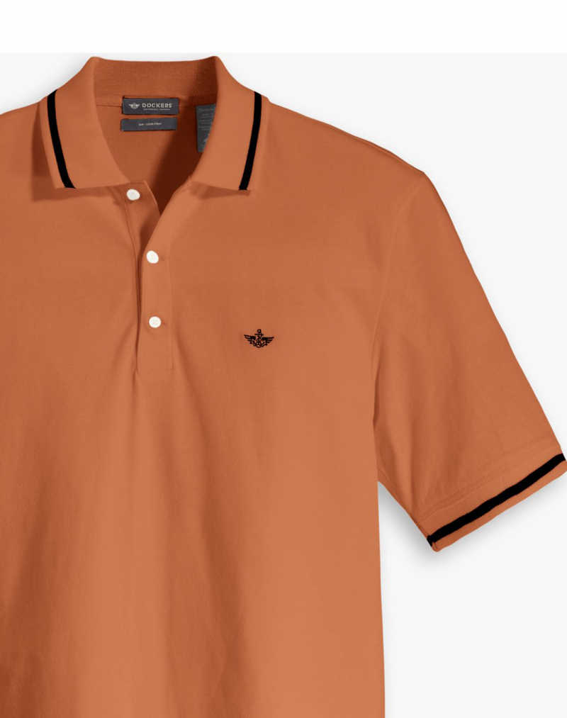 Polo d'home de màniga curta Dockers, model A4766-0013, taronja - 3 - La Casa Dels Pantalons