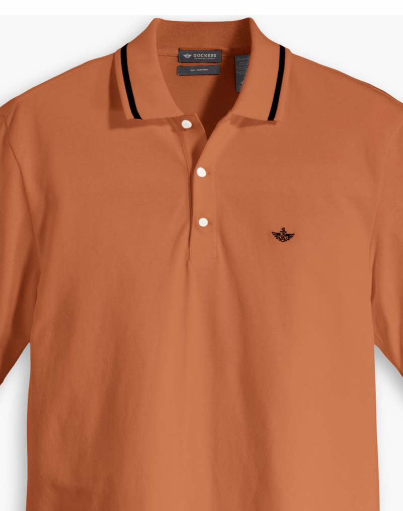 Polo d'home de màniga curta Dockers, model A4766-0013, taronja - 2 - La Casa Dels Pantalons