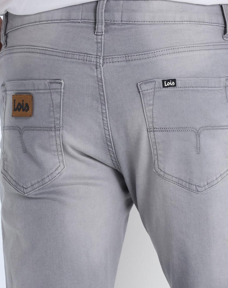 Pantalons texans d'home Lois Robin comfort slim, model 10191/980, gris - 3 - La Casa Dels Pantalons