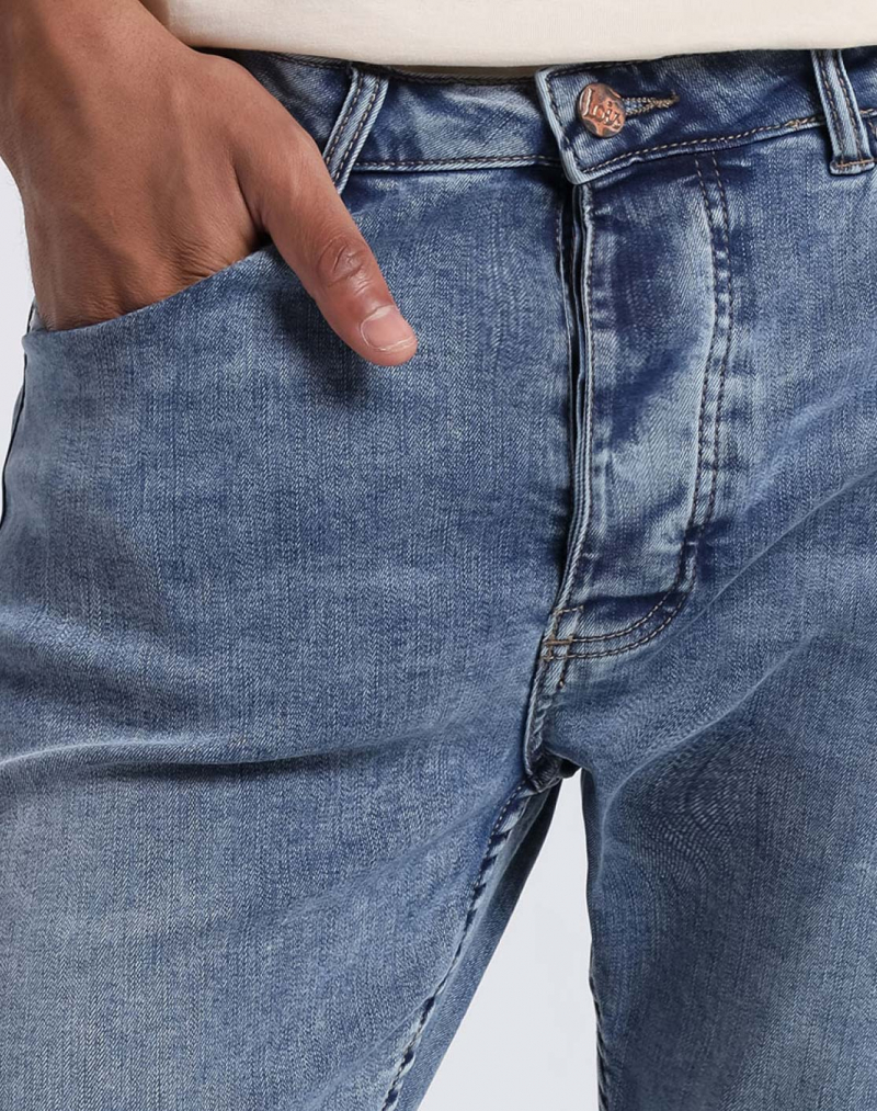 Pantalons texans d'home Lois Billy slim, model 10192/924, rentat a la pedra clar - 3 - La Casa Dels Pantalons