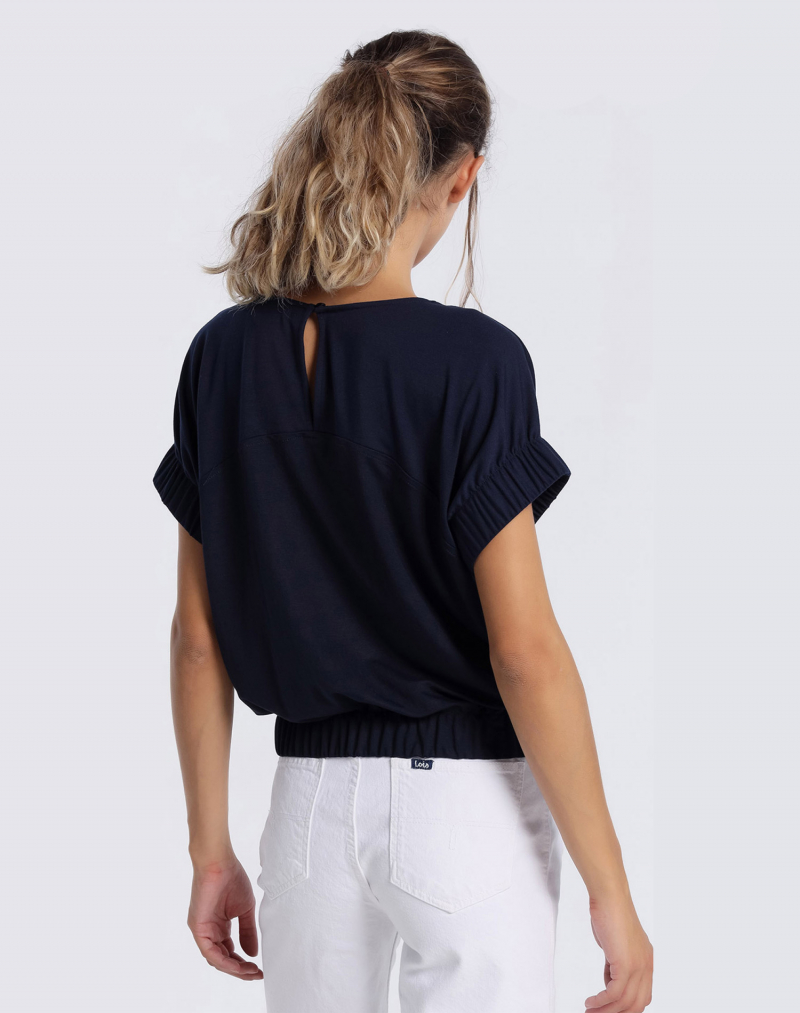 Samarreta de dona de màniga curta Lois, model 42233/568, blau marí - 2 - La Casa Dels Pantalons