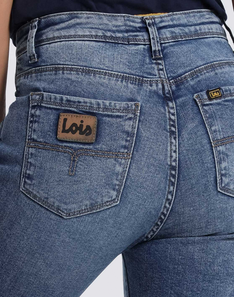 Pantalones vaqueros de mujer Lois Monic straight, modelo 20104/935, lavados a la piedra - 2 - La Casa Dels Pantalons