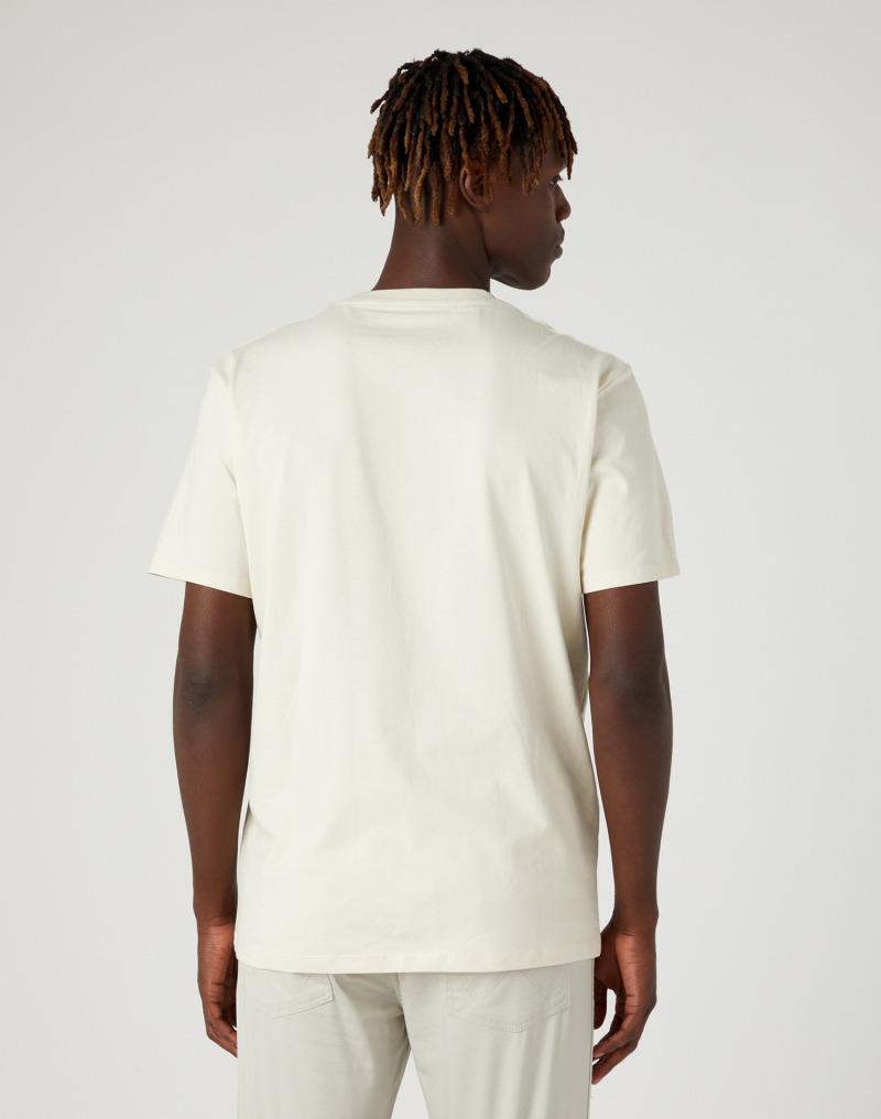 Camiseta de hombre de manga corta Wrangler, modelo W7CEEEC23 112334238, beige - 3 - La Casa Dels Pantalons