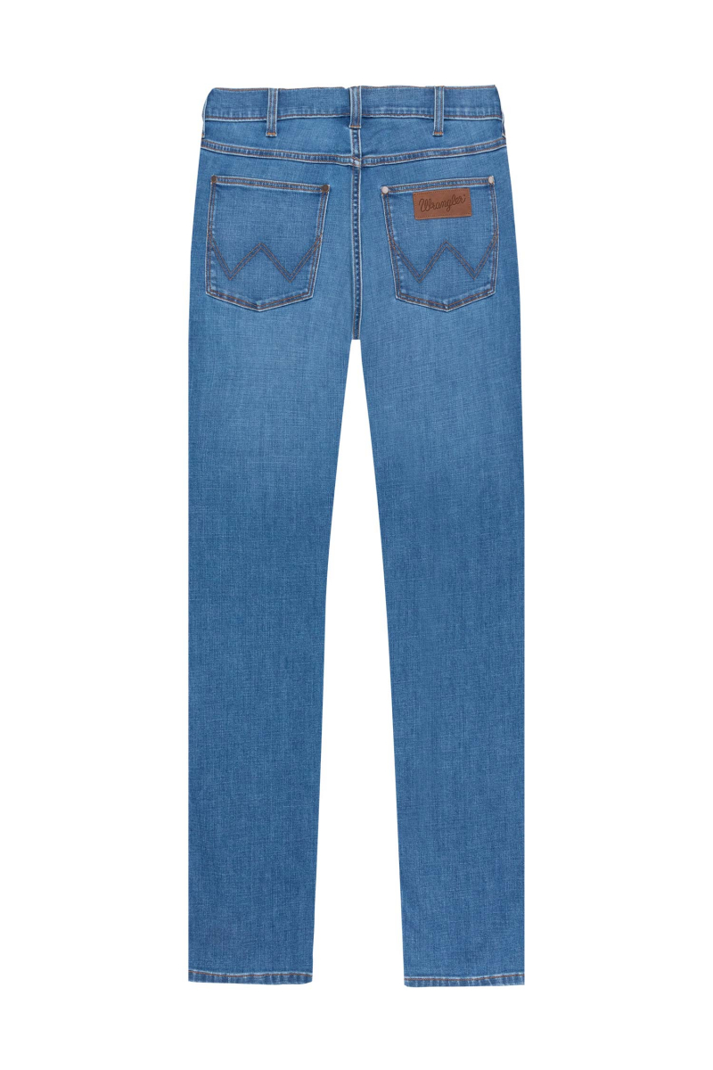 Pantalons texans d'home Wrangler Larston slim tapered, W18S74Z59 112337509, rentat a la pedra - 3 - La Casa Dels Pantalons
